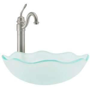 Frosted Glass Blossom Vessel Sink: Home Improvement
