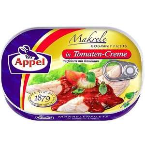 Appel Mackerel Fillets in Tomato  Creme  200g  Grocery 