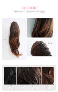 New Girls Clip on PONYTAIL Hair Extension 18 soft wavy  