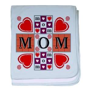 Baby Blanket Sky Blue Mothers Day I Love Mom: Everything 