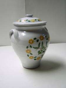 Beautiful Vintage Covered Pottery Jar(MM)Portugal  