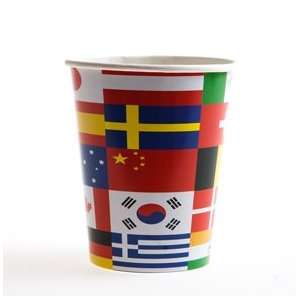  International Flags Paper Cups