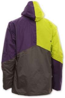   QUICKSILVER TRAVIS RICE SNOWBOARDING JACKET XL, purple, smoke, yellow