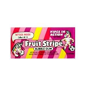 Fruit Stripe Bubble Gum 12ct  Grocery & Gourmet Food