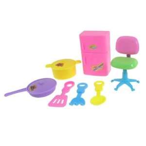   Simulation Cookware Fridge Swivel Chair Plastic Toys Toys & Games