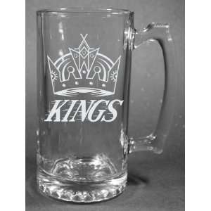 NHL Los Angeles Kings Laser Etched 27oz Glass Beer Mug  