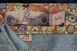 Paige Premium Denim Bentley Jeans size 28  