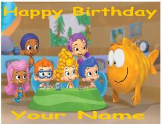 Bubble Guppies Birthday Cake on Bubble Guppies Edible Cookie Cupcake Tops