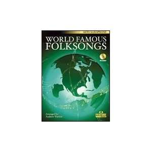 World Famous Folksongs Softcover with CD for Alto Saxophone  