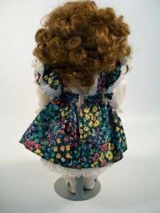 1993 Country Style Completely Porcelain Doll with Stand  