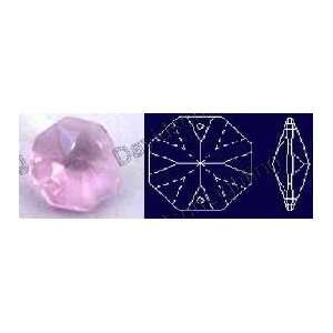 Crystal Rosaline Octagon 30% Lead Color Faceted Sphere 14 mm # 1080 14 
