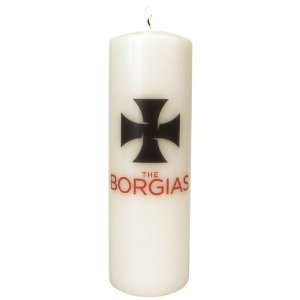 The Borgias Black Cross Candle