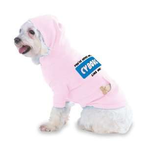 CYBORG LIKE ME Hooded (Hoody) T Shirt with pocket for your Dog or Cat 