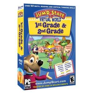 JumpStart PC Software 3D Virtual World 1st Grade & 2nd Grade 2 CDs 
