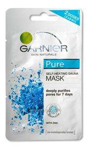 Garnier Pure Self Heating Sauna Face Facial Mask  