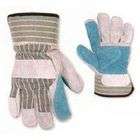 pearl grey split leather palm leather index finger and finger tips 