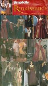 OOP Simplicity Miss Renaissance Costume Sewing Pattern  