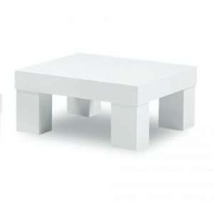  Occassionals White & Wenge End Table with Wood Finish 