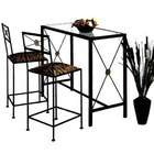 Grace Neoclassic Bar Table   Finish Aged Iron, Style With Wood Top