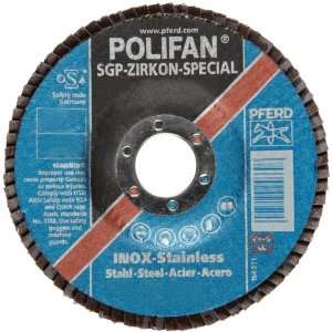 PFERD Polifan SGP Abrasive Flap Disc, Type 29, Round Hole, Phenolic 
