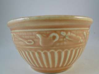   Ransbottom Small Mixing Bowl Rolling Pin Kettle Art Pottery  
