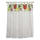   by 72 Inch Double Tab Top Shower Curtain with Valance, Multicolored