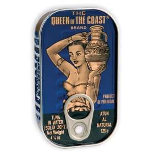 The Queen of the Coast Brand, Solid Light Tuna in Water, 4.25 Ounce 