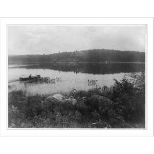 Historic Print (M): Saranac Lake, Hotel Ampersand / S.R. Stoddard 