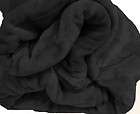 super soft mink solid black blanket fleece queen full returns