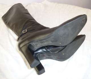 High heels Michelle D. Leather Tall boots shoes Size 9M  