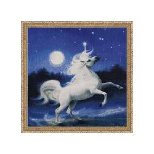  Moonlight Unicorn   Cross Stitch Pattern Arts, Crafts 