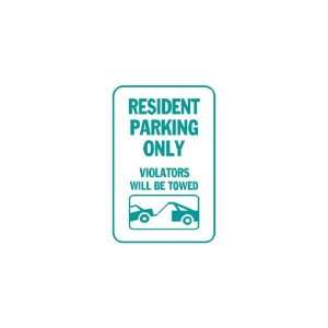  3x6 Vinyl Banner   Resident Parking Towing Icon 
