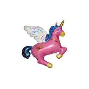  43 Magical Unicorn Pink   Mylar Balloon Foil Toys 