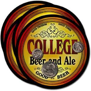  College , CO Beer & Ale Coasters   4pk 