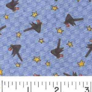    45 Wide BLACK CROWS Fabric By The Yard Arts, Crafts & Sewing