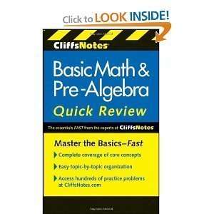   PreAlgebra QuickReviewCliffs Quick Review: n/a and n/a: Books