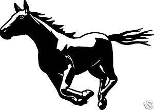 HORSE Window Sticker Car Trailer Decal Equestrian 6  