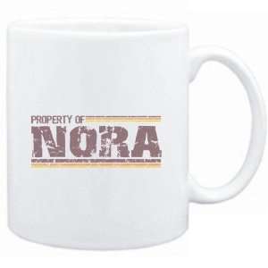  Mug White  Property of Nora   Vintage  Female Names 