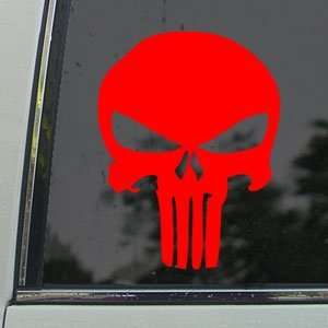 The Punisher Red Decal Car Truck Bumper Window Red Sticker