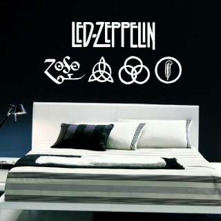 LED ZEPPELIN LARGE KITCHEN BEDROOM WALL MURAL GIANT ART STICKER DECAL 