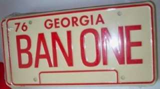 Smokey and the Bandit Trans Am BAN ONE License Plate  