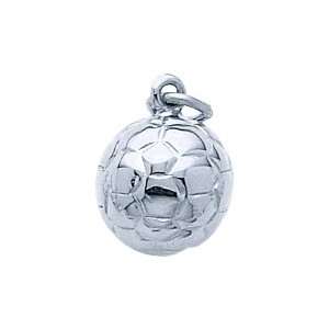   : .925 Sterling Silver High Polish Soccer Ball Charm: Everything Else