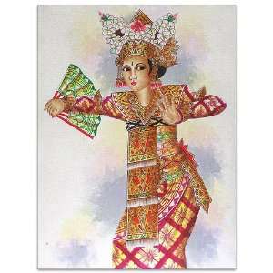  Dancer Pose~Bali Paintings~Art~Modern: Home & Kitchen