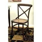 Carolina Chair and Table Toulon Dining Chair Set of 2   Chestnut   35 