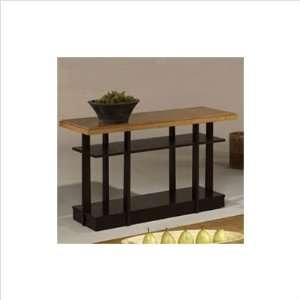   Table in Medium Figured Maple Top with Dark Base Furniture & Decor