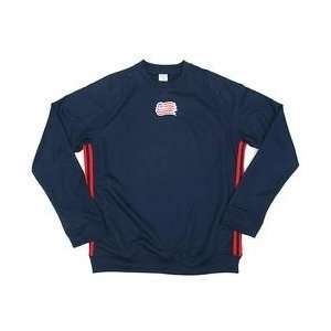  adidas New England Revolution Crew Sweatshirt   Navy/Red 