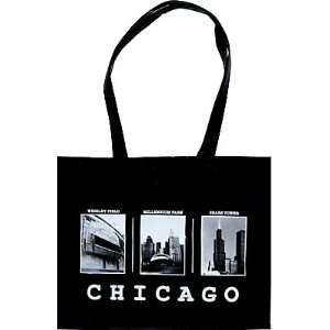  Chicago Tote   Black Vinyl, Chicago Tote Bags, Chicago 