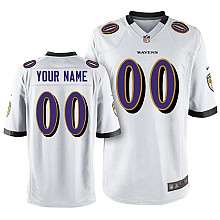 Nike Baltimore Ravens Youth Customized Game White Jersey   NFLShop