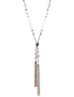   product,entityNameBeaded tassel pendant necklace by Lane Bryant