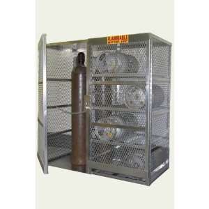 Aluminum 8 Cylinder Forklift and Vertical Storage / Welding Gas Cage